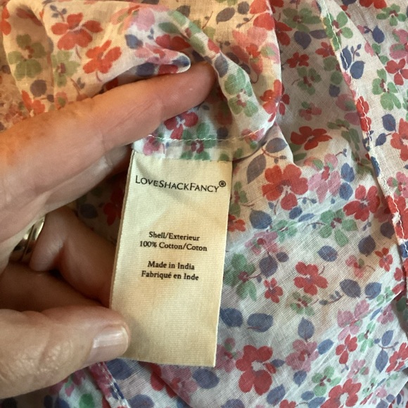 LoveShackFancy Bryson Top in Multi Cream Symphony, Size 12Y. - Picture 6 of 7